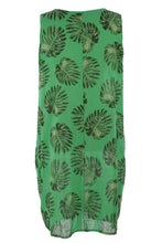 Load image into Gallery viewer, Sleeveless 2 Pocket Palm Print Dress
