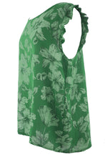 Load image into Gallery viewer, Floral Sleeveless Cotton Top
