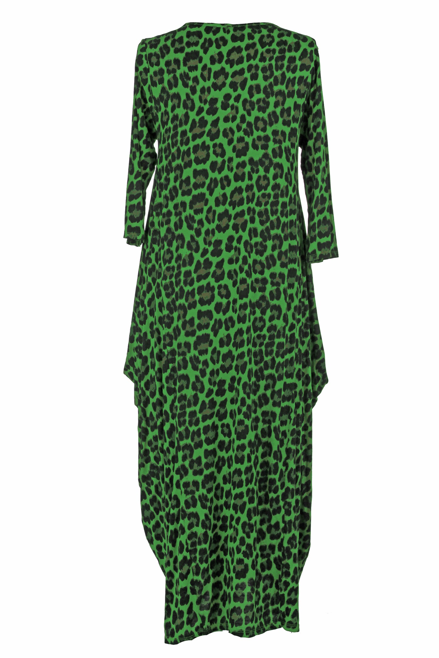 3/4 Sleeve Leopard Midi