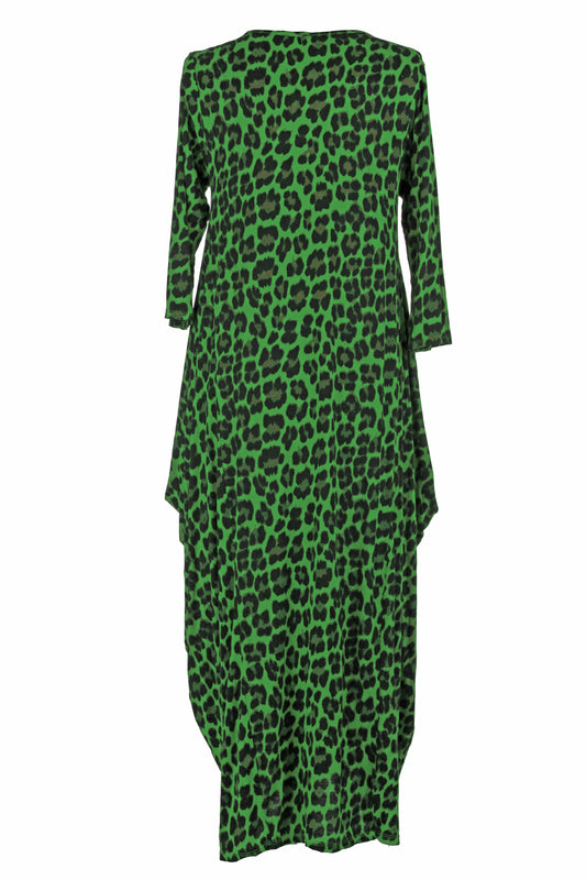 3/4 Sleeve Leopard Midi