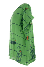 Load image into Gallery viewer, Fish Print Cotton Top
