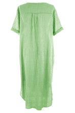 Load image into Gallery viewer, Button Detail Stripe Midi
