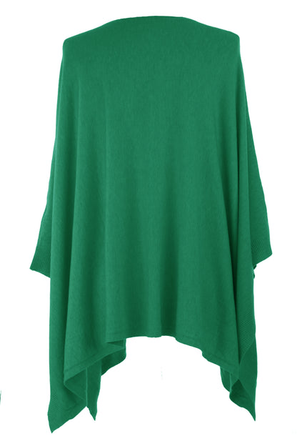 Sequin Star Knit Poncho