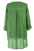 Load image into Gallery viewer, Button Detail Linen Top
