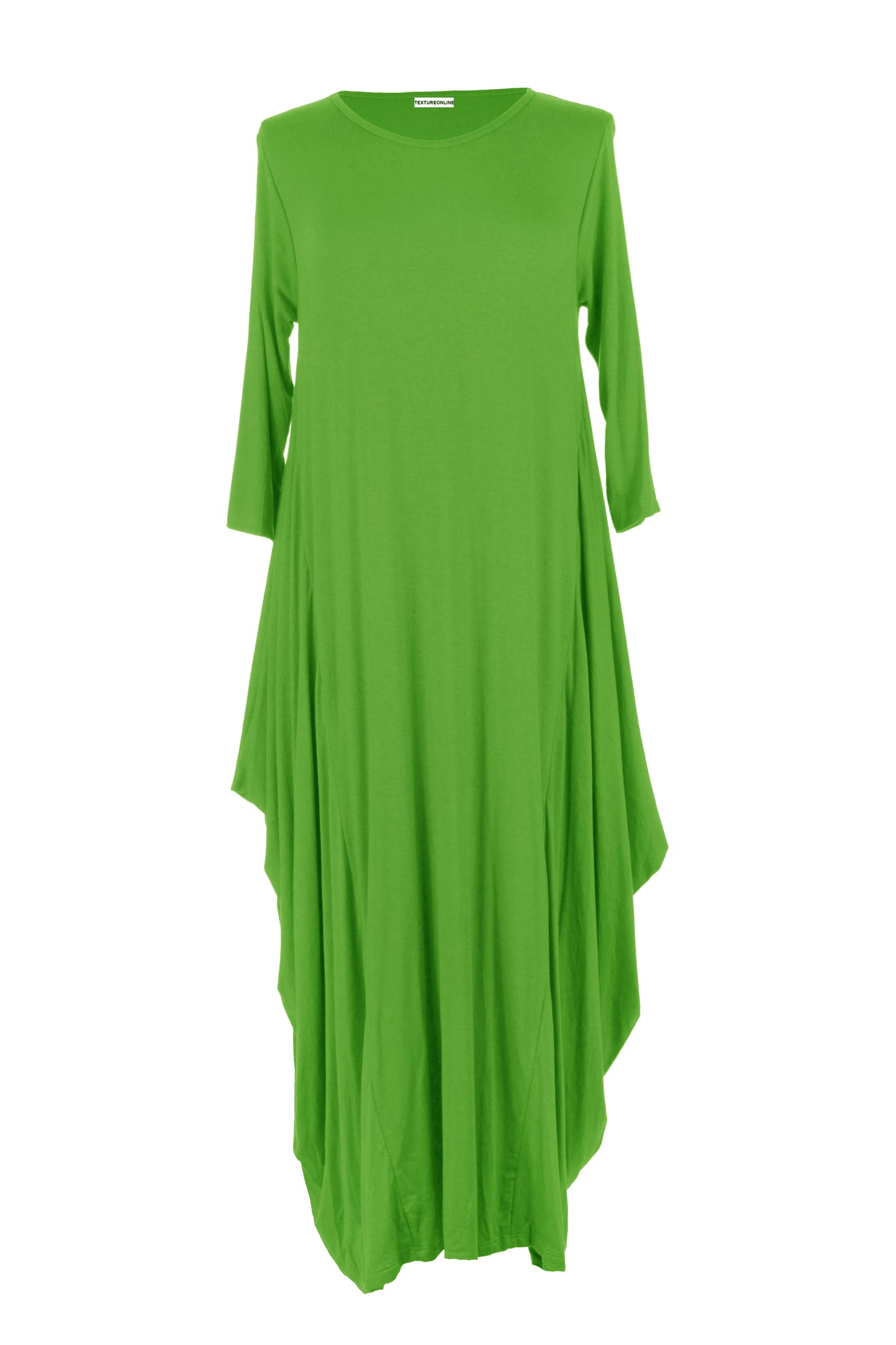 3/4 Sleeve Draped Dress