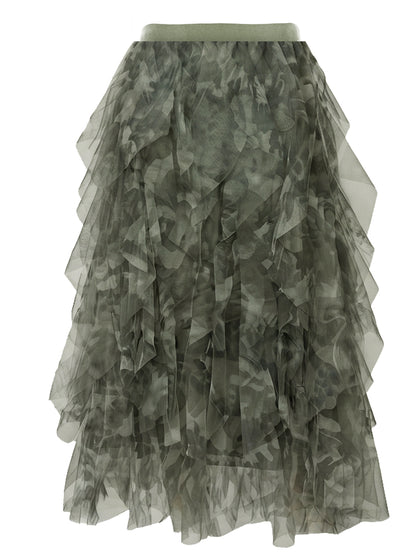 Camouflage Tulle Skirt