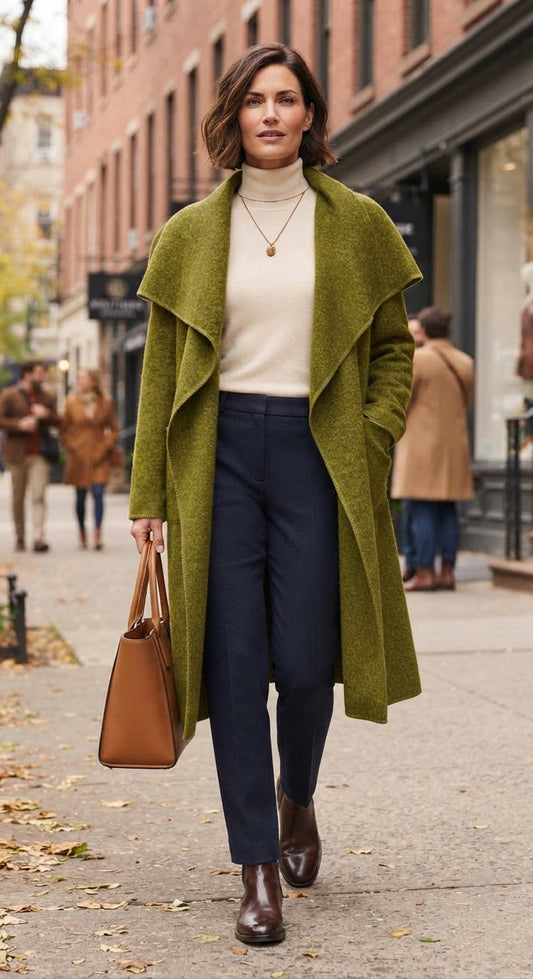 Waterfall Boiled Wool Coat