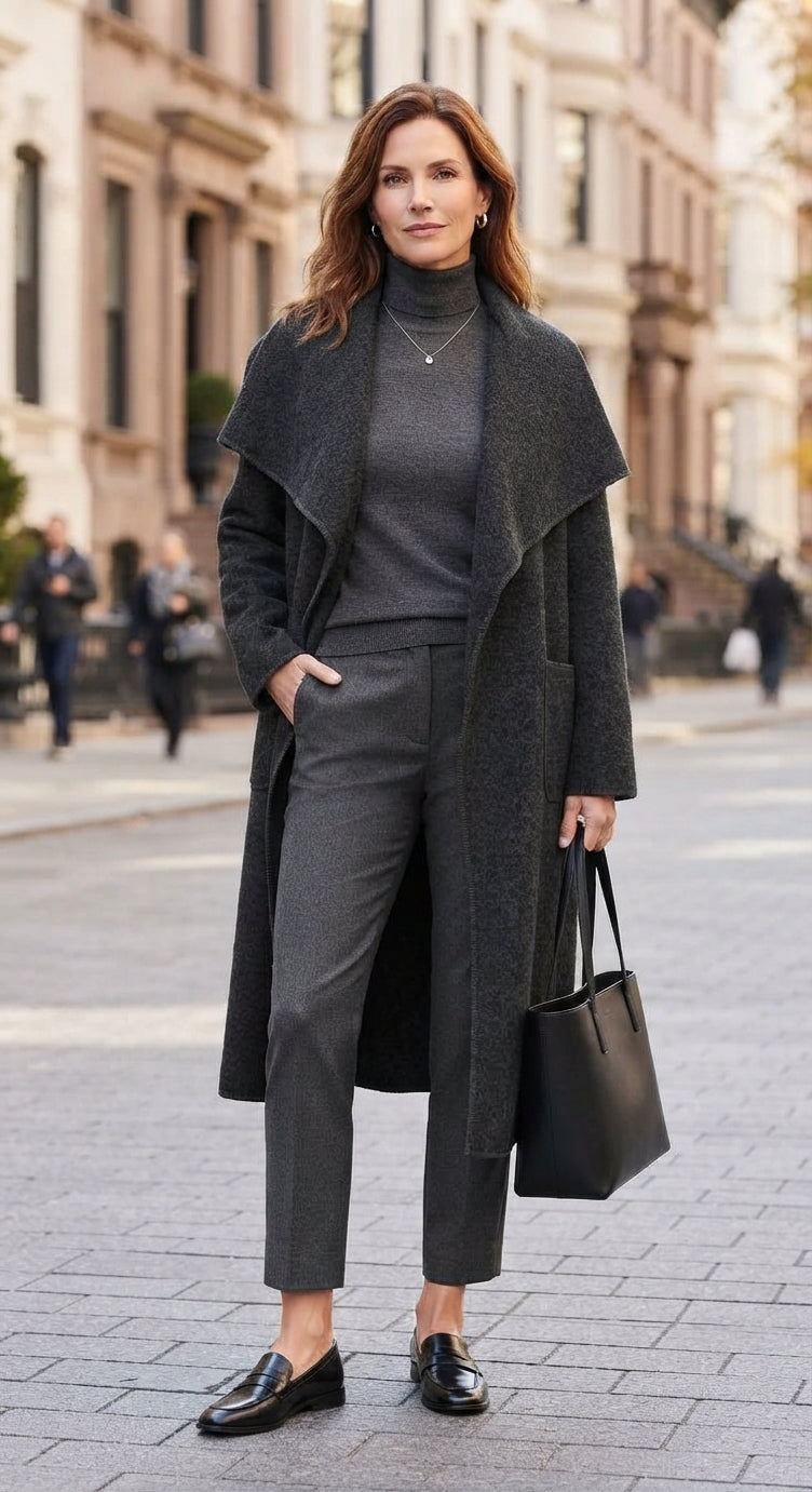 Waterfall Boiled Wool Coat