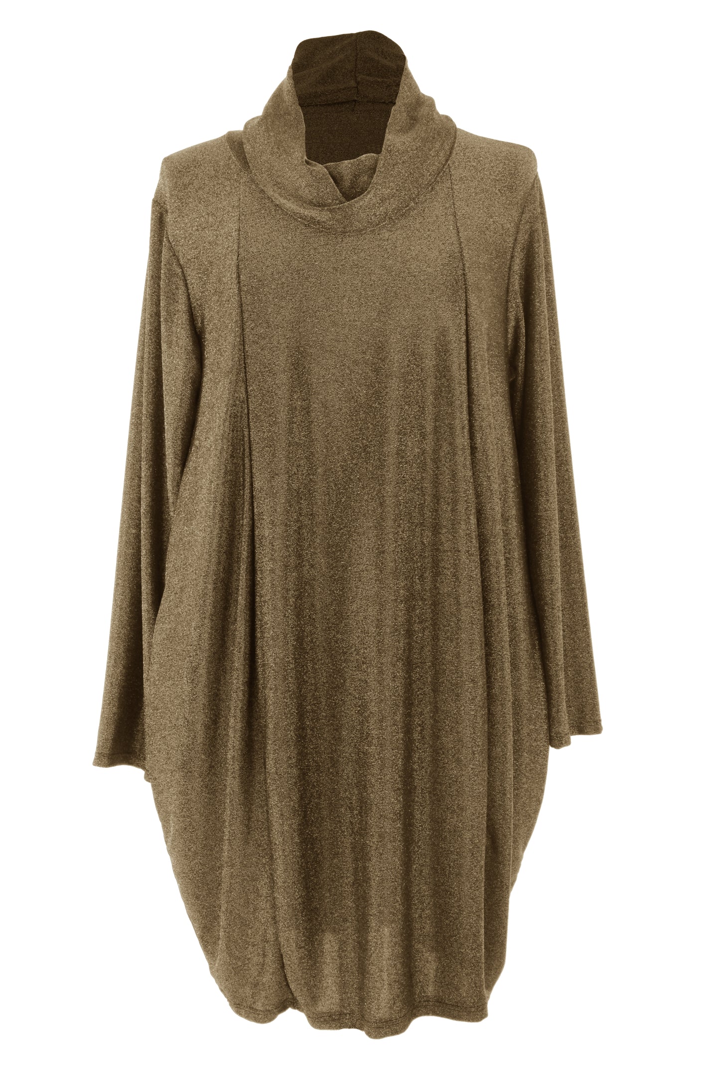 Cowl Neck Lurex Dress