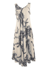 Load image into Gallery viewer, Sleeveless V Neck Palm Print Dress
