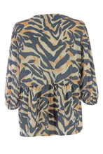Load image into Gallery viewer, Zebra Print 3 Tie Top

