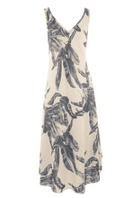 Load image into Gallery viewer, Sleeveless V Neck Palm Print Dress
