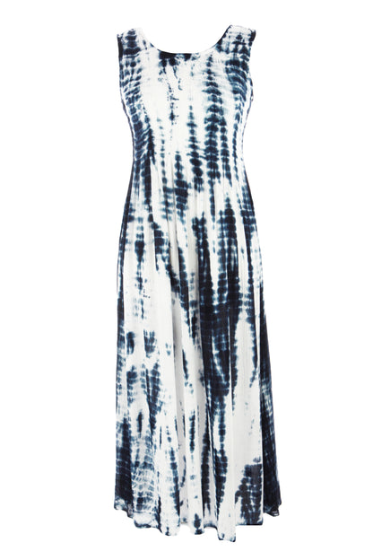 Sleeveless Tie Dye Midi