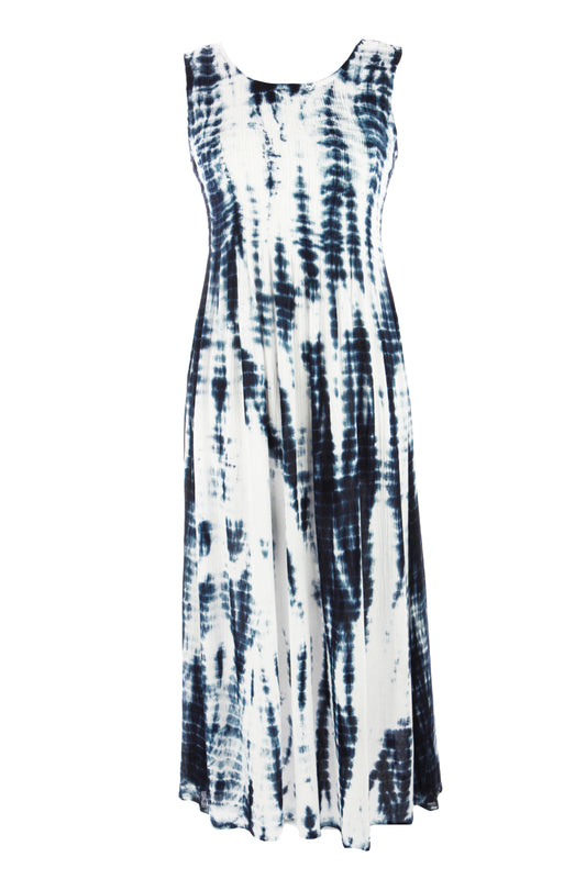 Sleeveless Tie Dye Midi