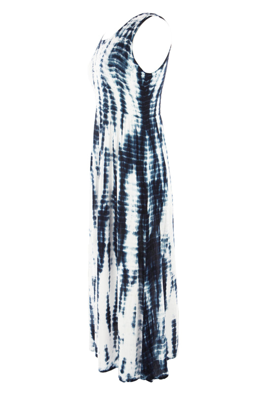 Sleeveless Tie Dye Midi