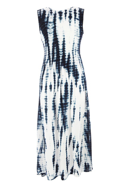 Sleeveless Tie Dye Midi