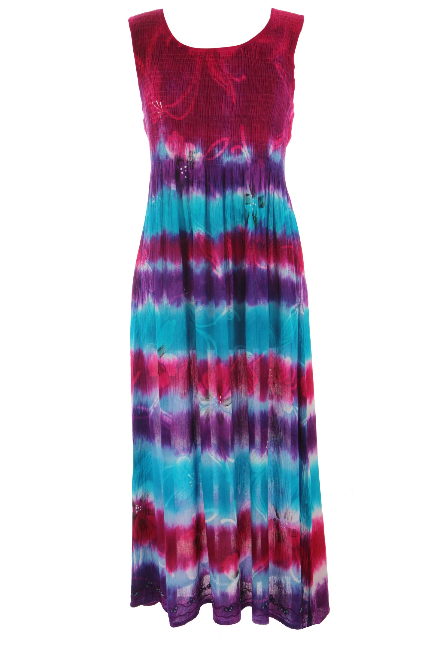 Sleeveless Tie Dye Midi