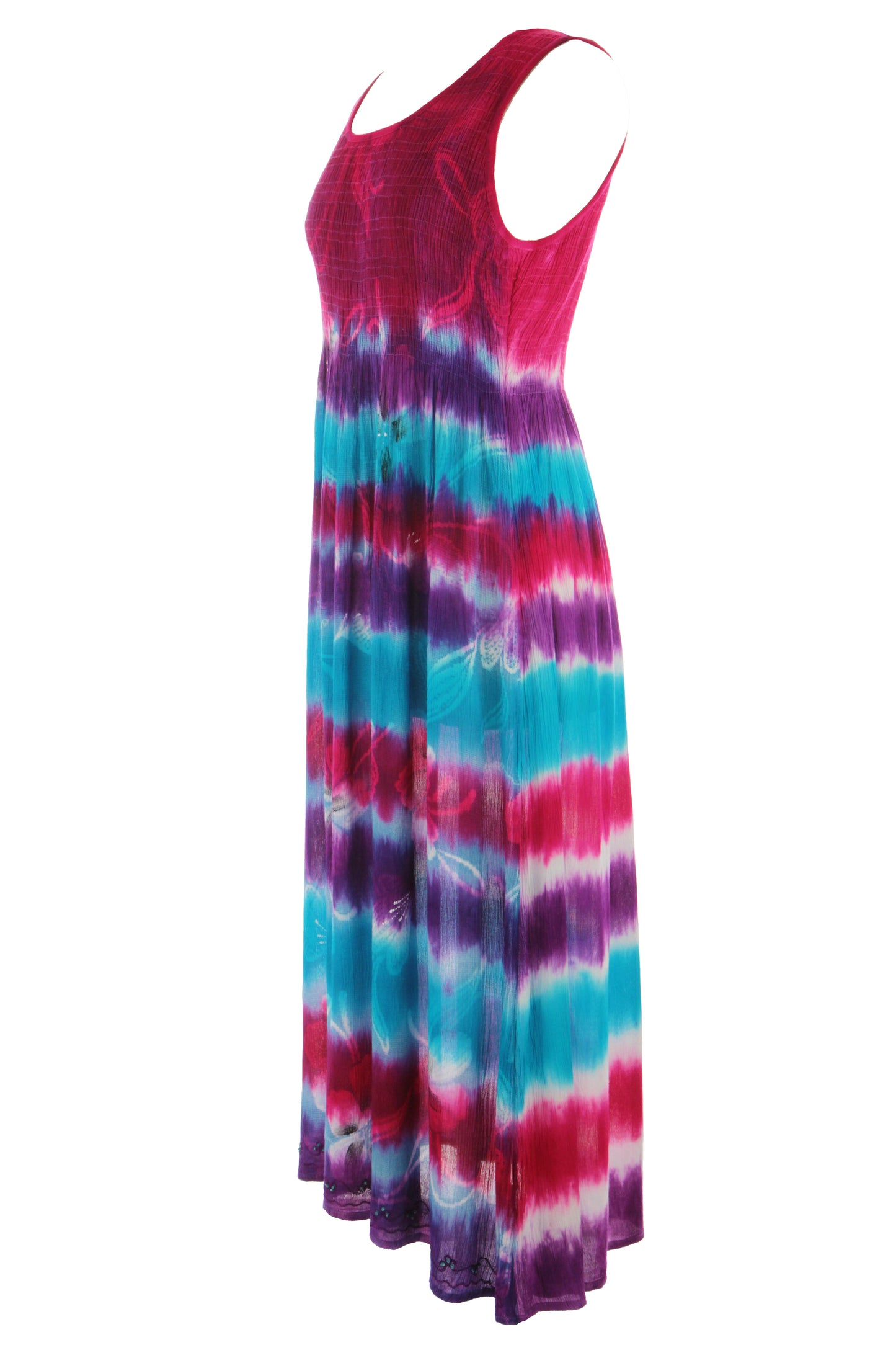 Sleeveless Tie Dye Midi