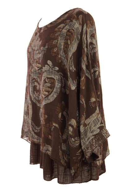 Paisley Print Necklace Top