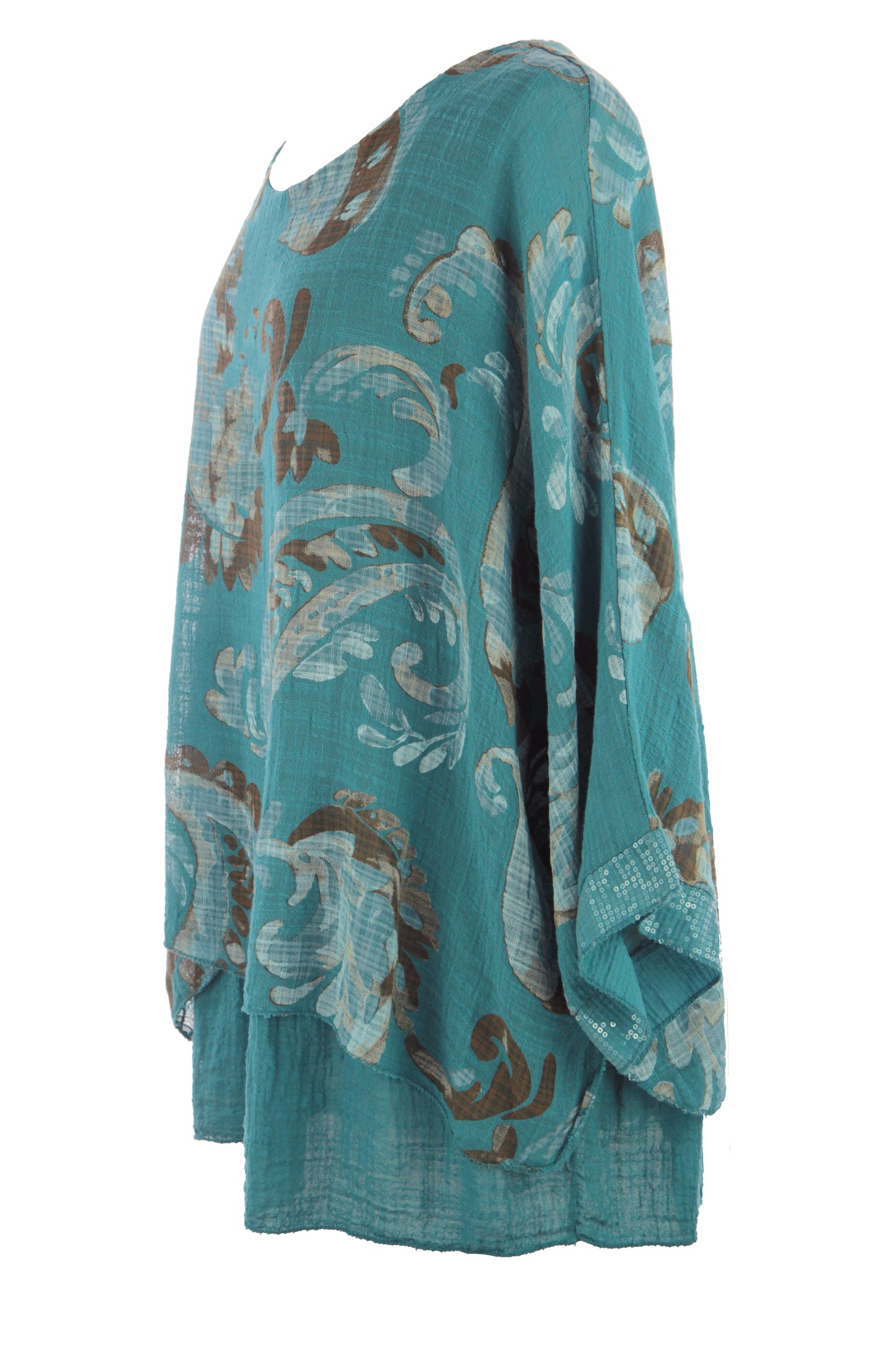 Paisley Print Necklace Top
