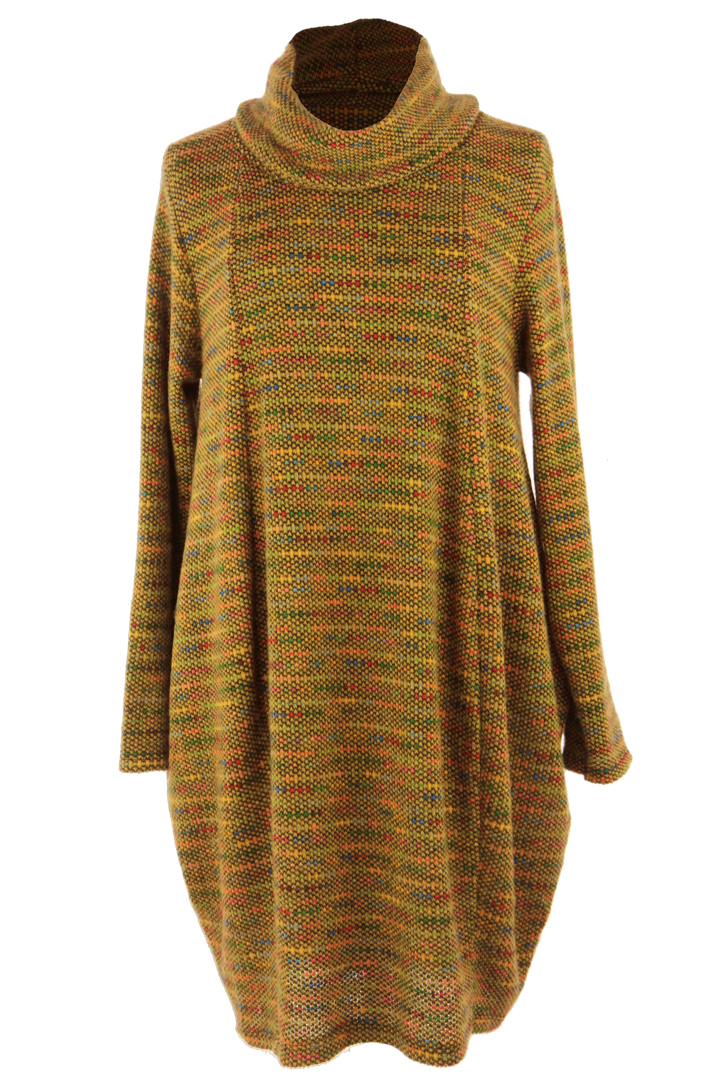 Cowl Neck Fleck Dress