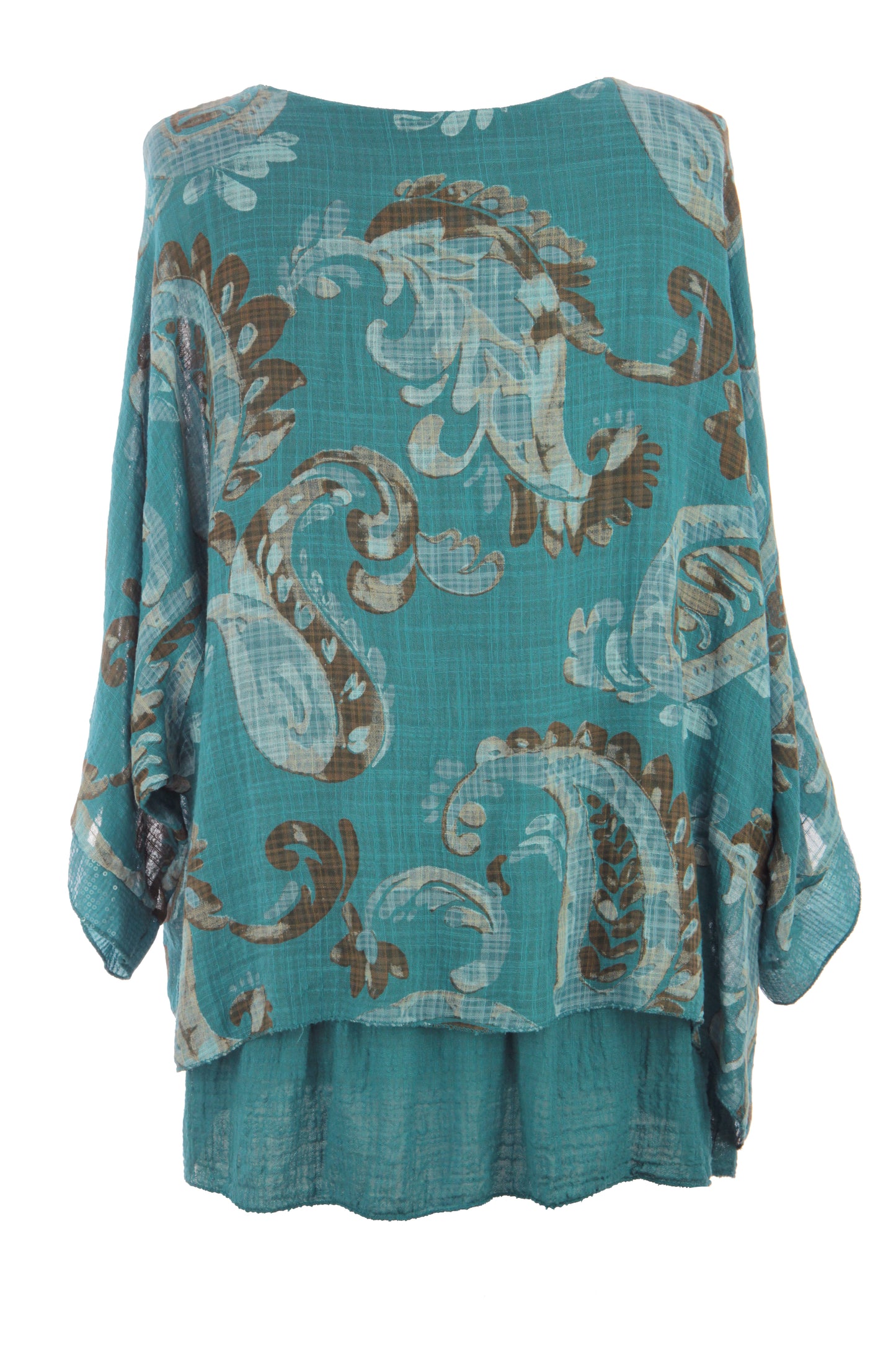 Paisley Print Necklace Top