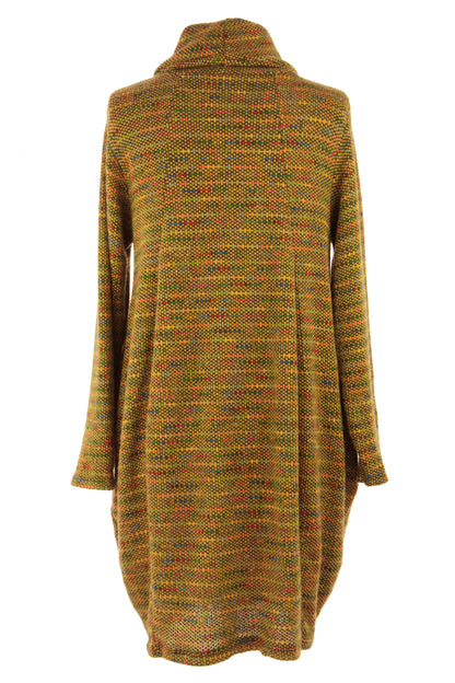 Cowl Neck Fleck Dress