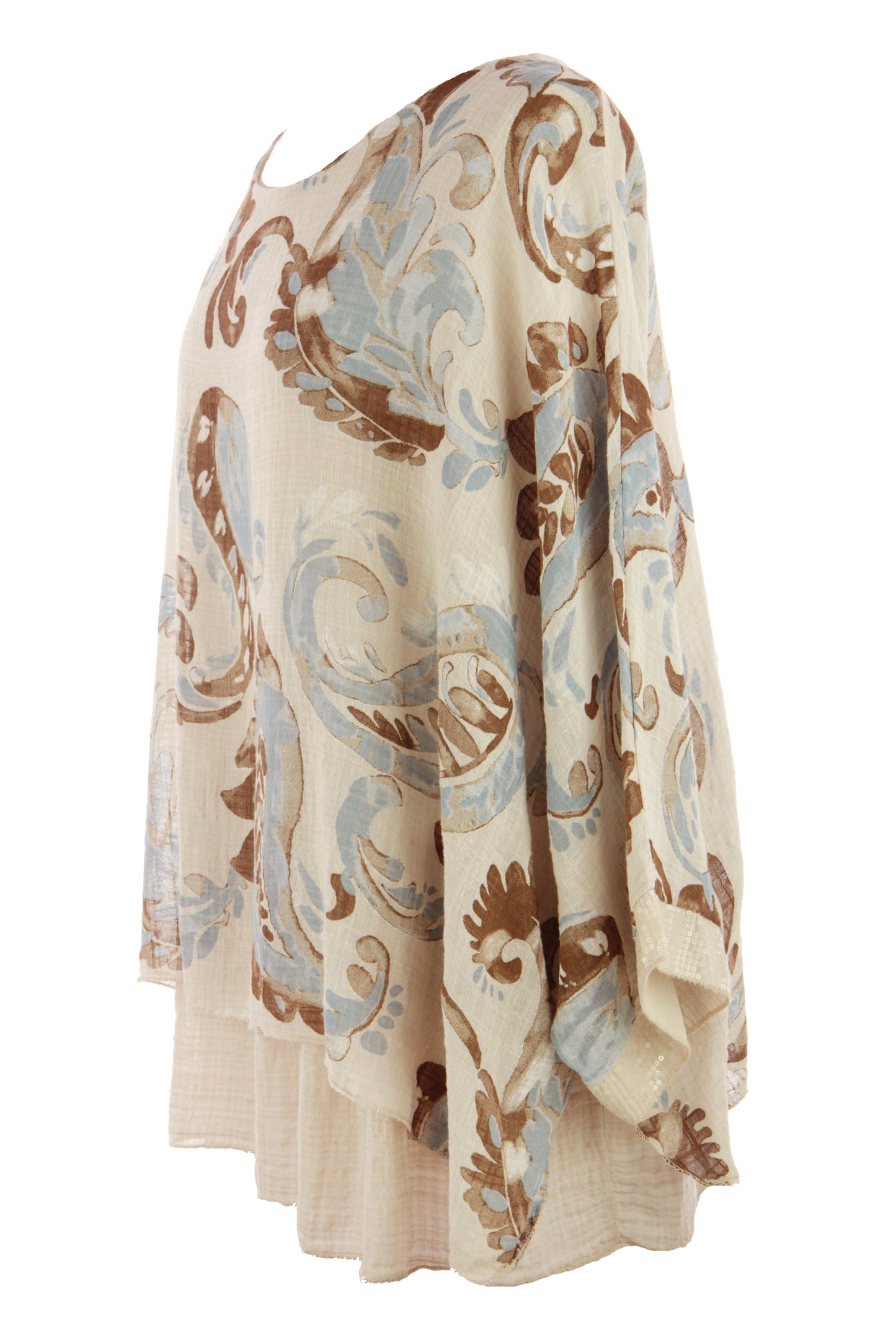 Paisley Print Necklace Top