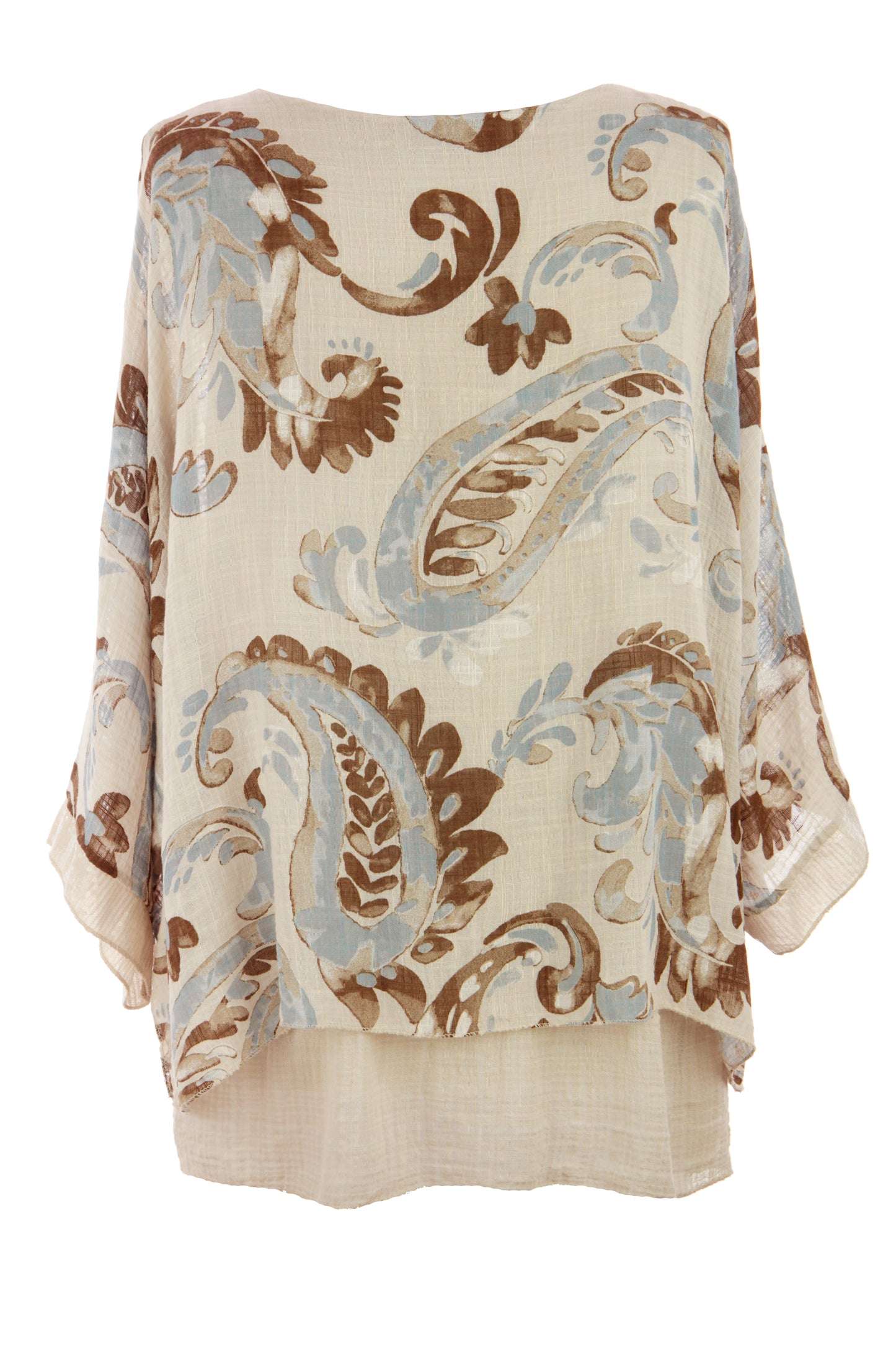 Paisley Print Necklace Top