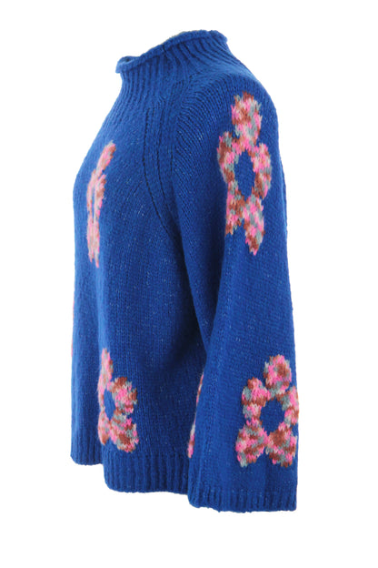Flower Wool Knit Jumper
