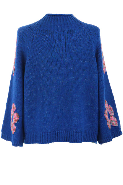 Flower Wool Knit Jumper