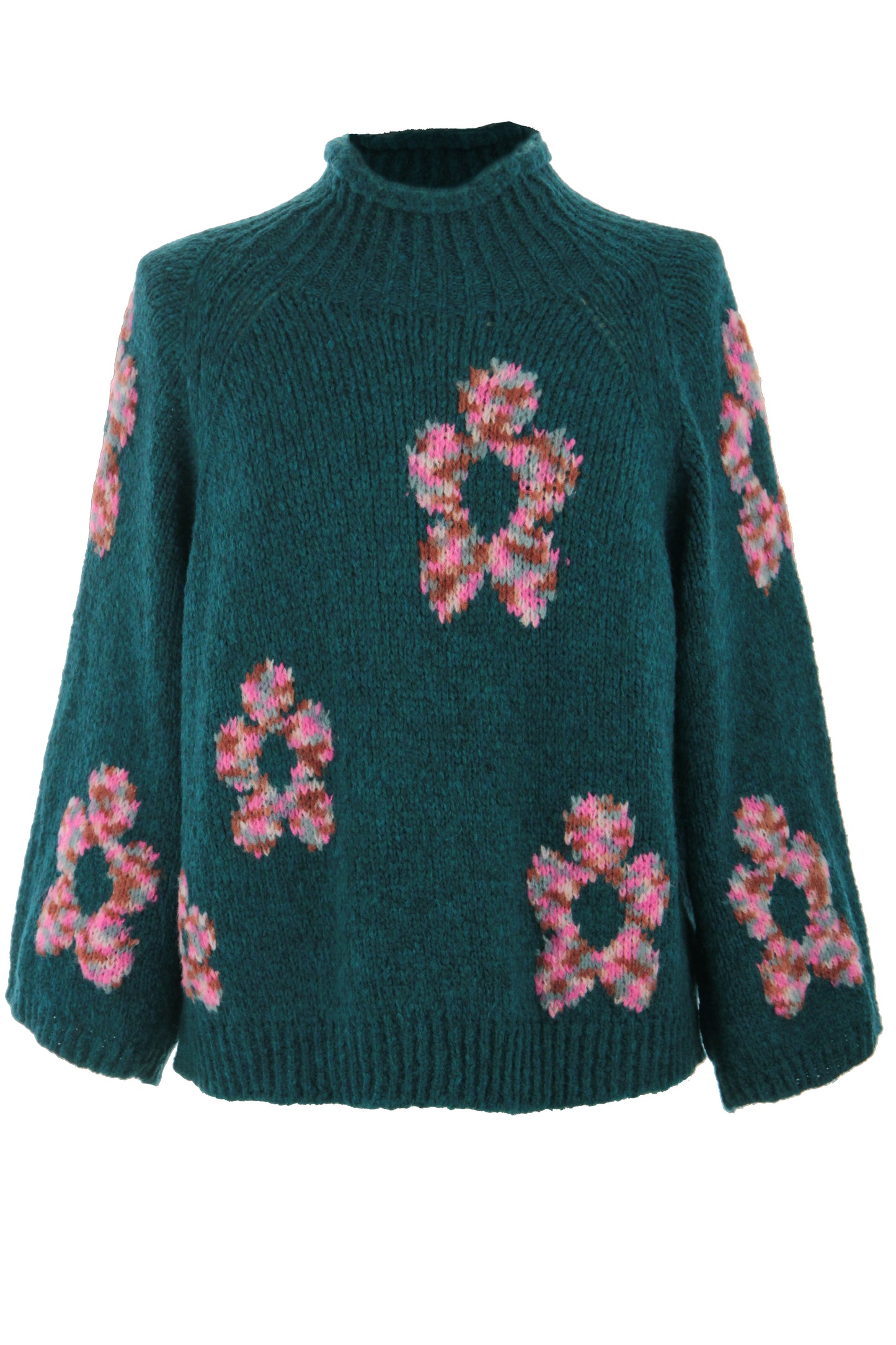 Flower Wool Knit Jumper