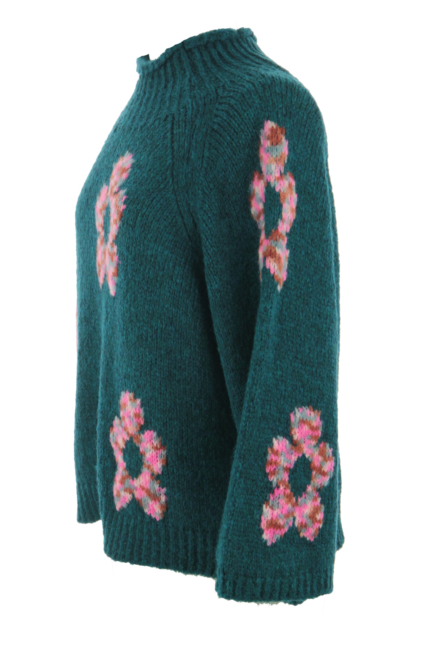 Flower Wool Knit Jumper