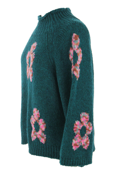 Flower Wool Knit Jumper