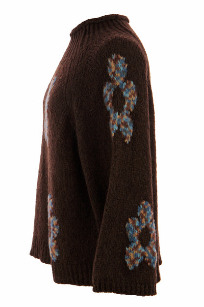 Flower Wool Knit Jumper