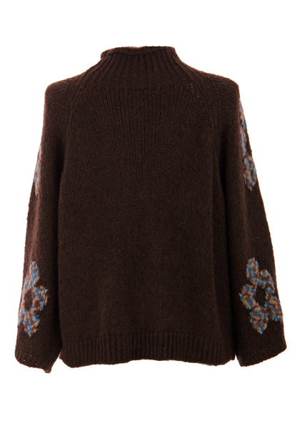 Flower Wool Knit Jumper