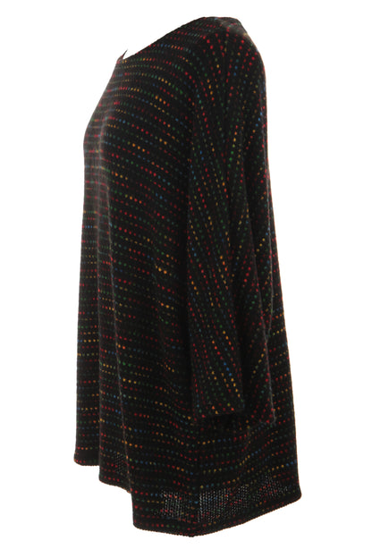 Batwing Tweed Necklace Top