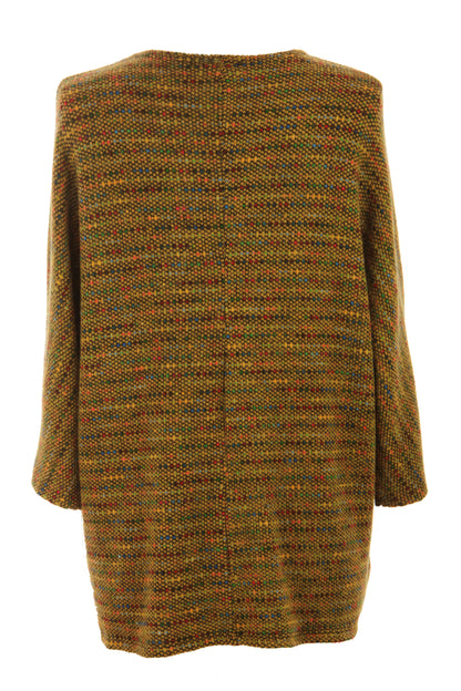 Batwing Tweed Necklace Top