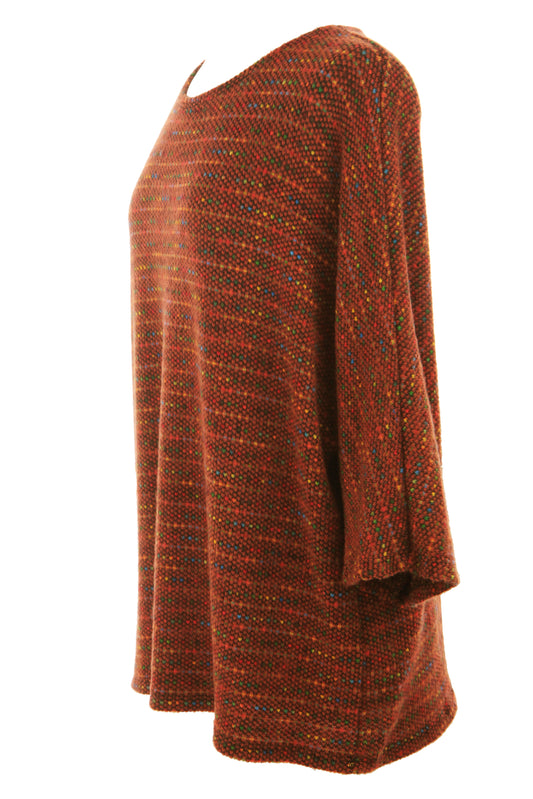 Batwing Tweed Necklace Top