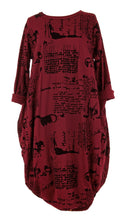 Load image into Gallery viewer, Flocking Script Midi Dress
