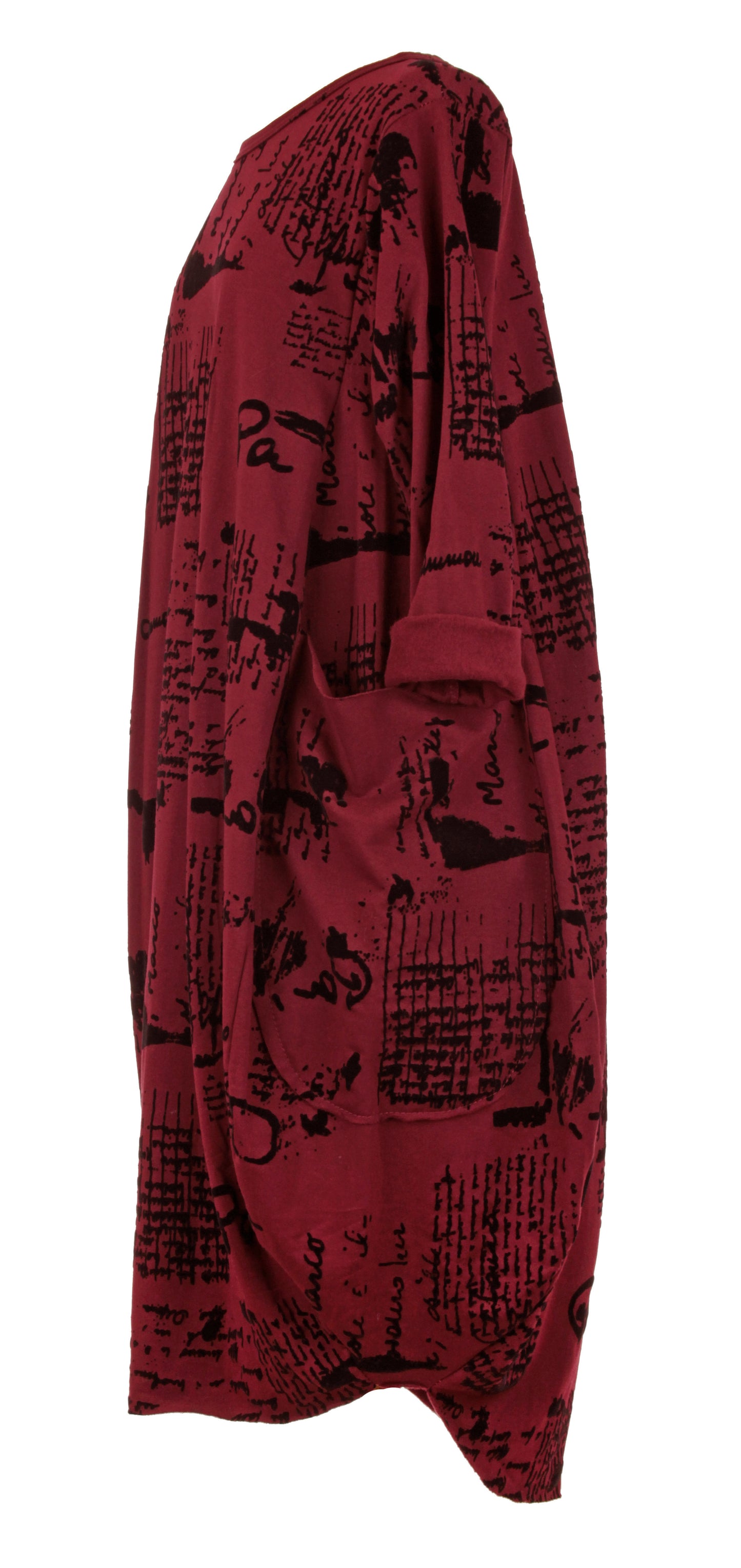 Flocking Script Midi Dress
