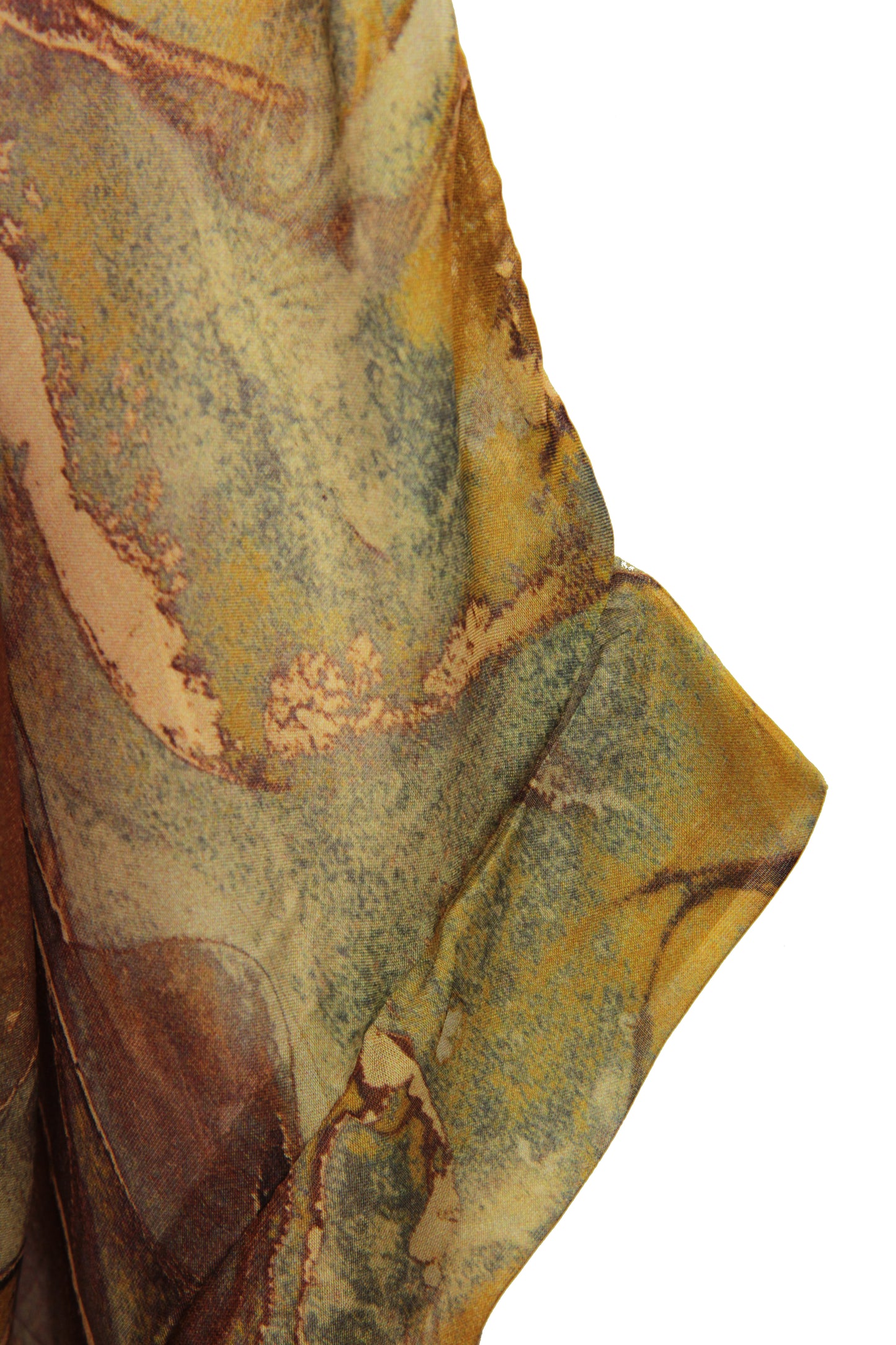 Marble Print Silk Shirt
