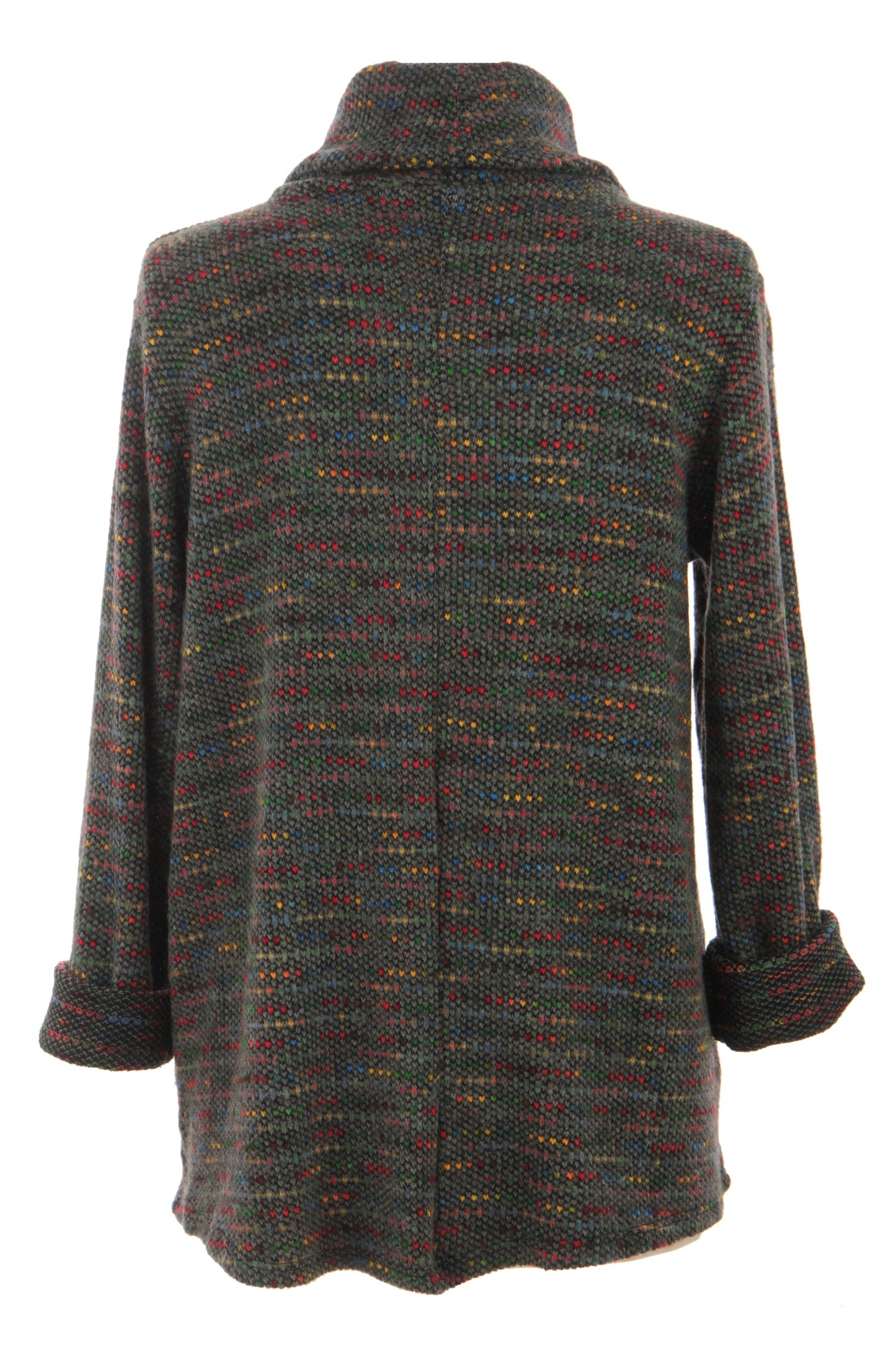 Cowl Neck Tweed Top