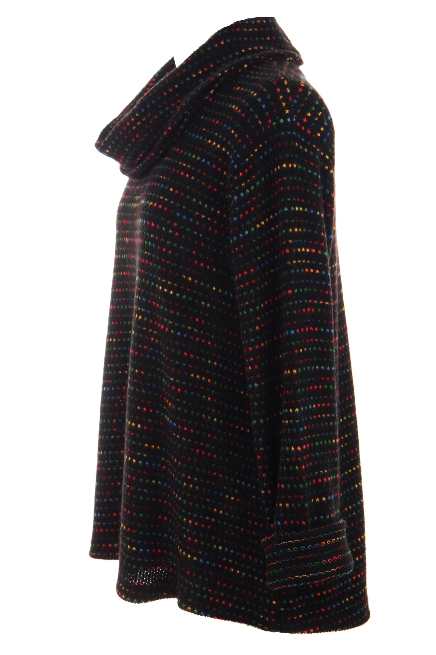 Cowl Neck Tweed Top