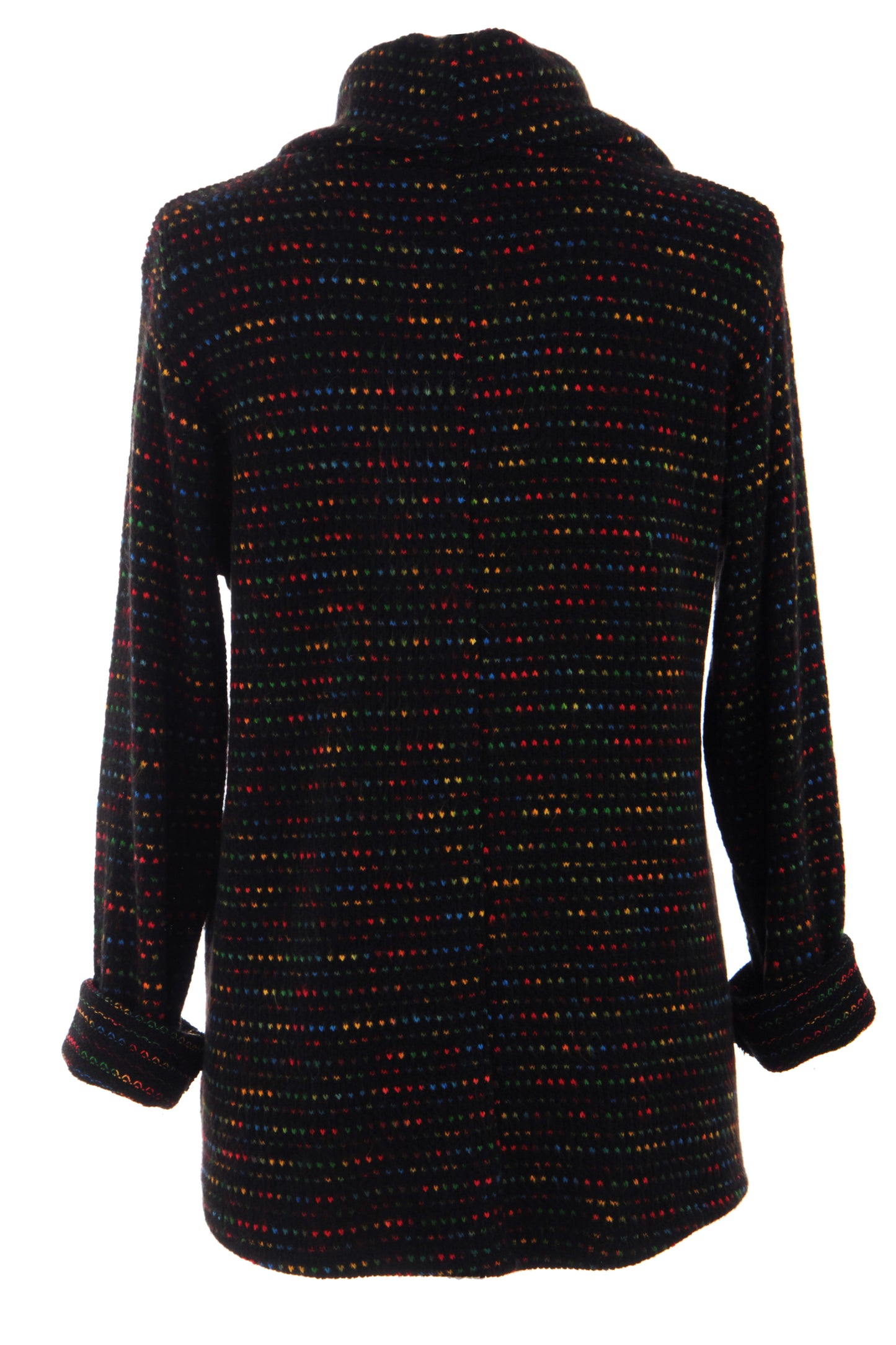 Cowl Neck Tweed Top