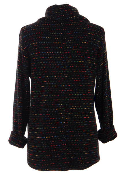Cowl Neck Tweed Top