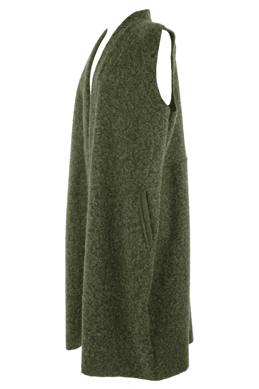 2 Pocket Textured Cocoon Gilet