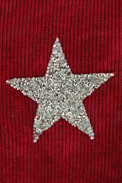 Star Detail Chenille Top