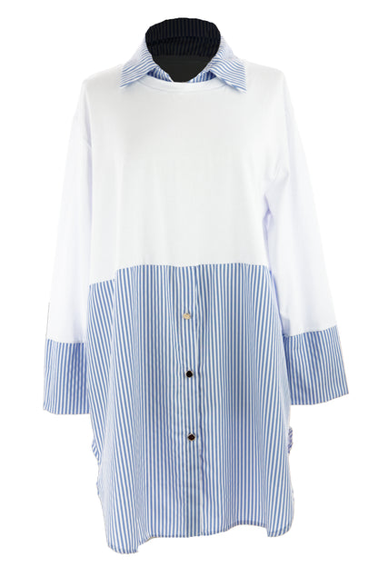 Plain Cotton Tunic Shirt