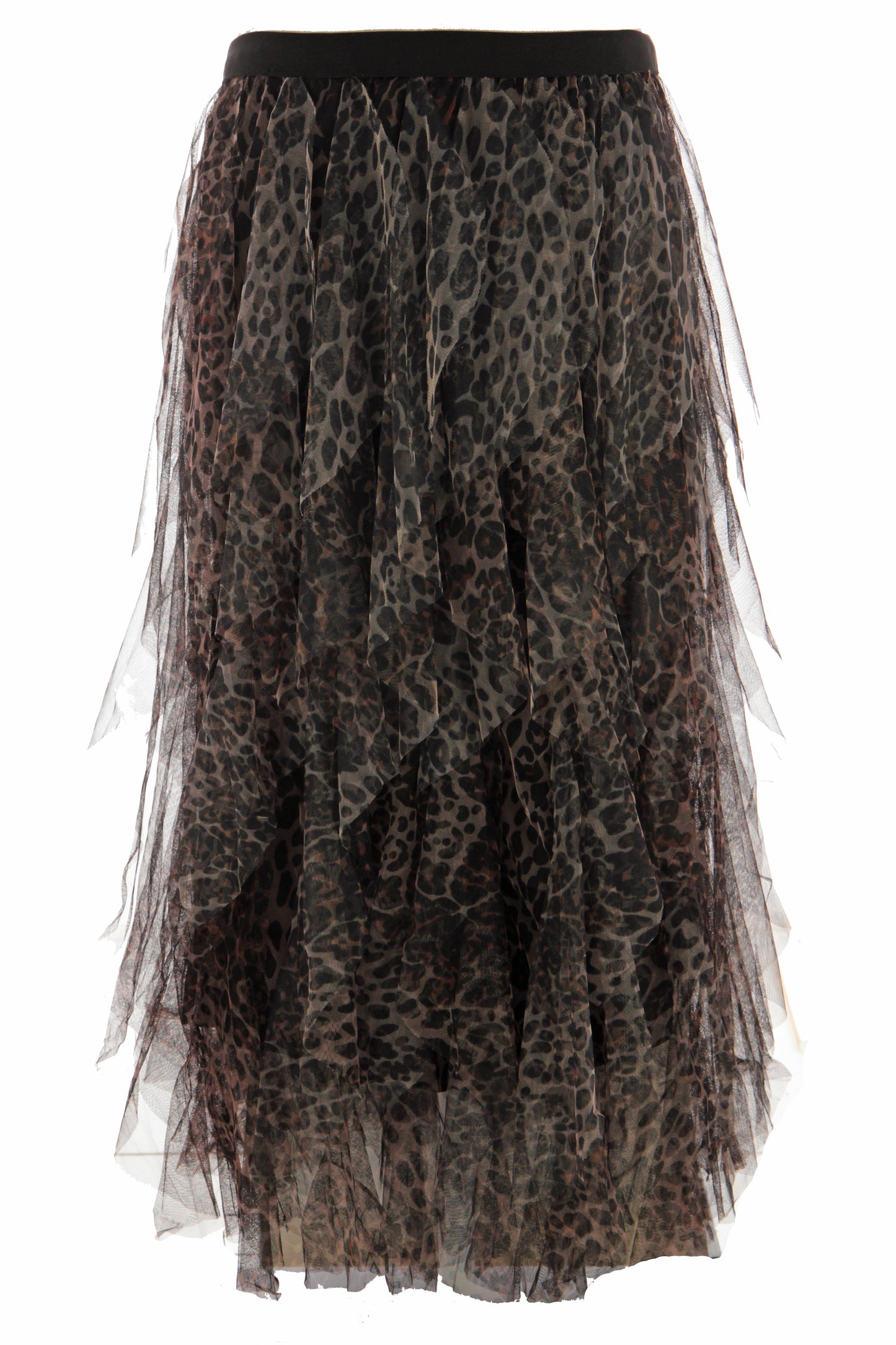 Leopard Print Tulle Skirt